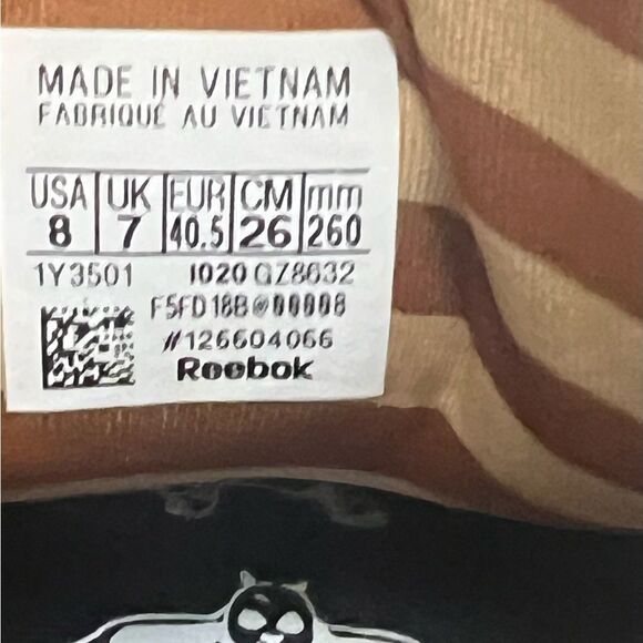 Reebok Kung Fu Panda Limited Edition Sneakers Men’s Sz 8 Beige Athletic Shoes - Picture 10 of 16